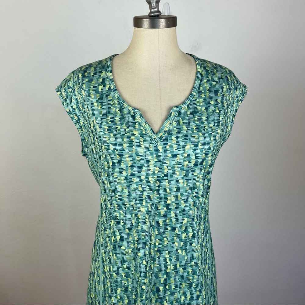 Simms Drifter Dress in Coastal Print Aqua - Picture 3 of 7